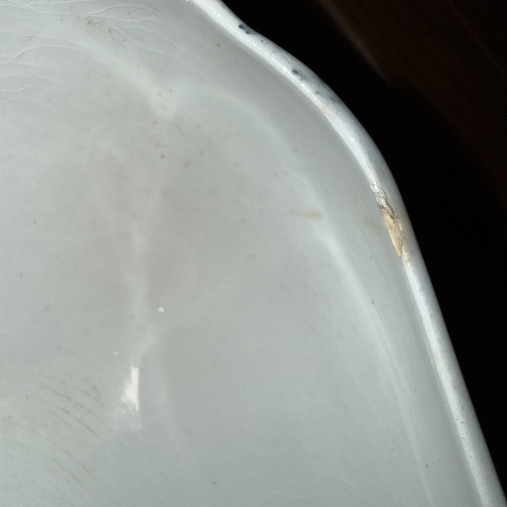 Turner's Tunstall England Antique Porcelain Tureen Blue White Vintage Server - Picture 10 of 14